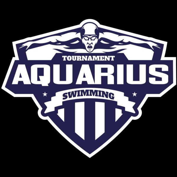 Aquarius Swimming Tournament logo template Thumbnail